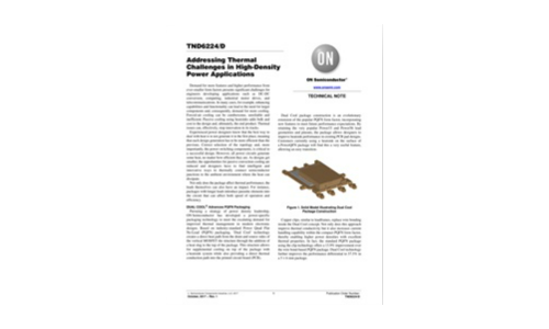 Addressing Thermal Challenges in High‐Density Power Applications