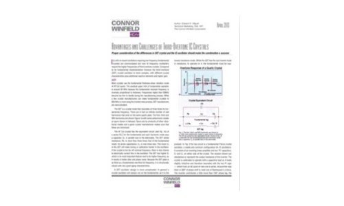 Advantages and Challenges of Third-Overtone IC Crystals