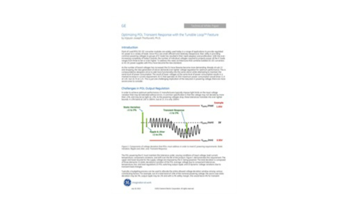 Optimizing POL Transient Response with the Tunable LoopTM Feature