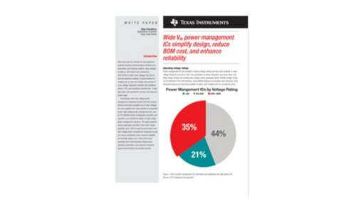 Wide VIN power management ICs simplify design, reduce BOM cost, and enhance reliability